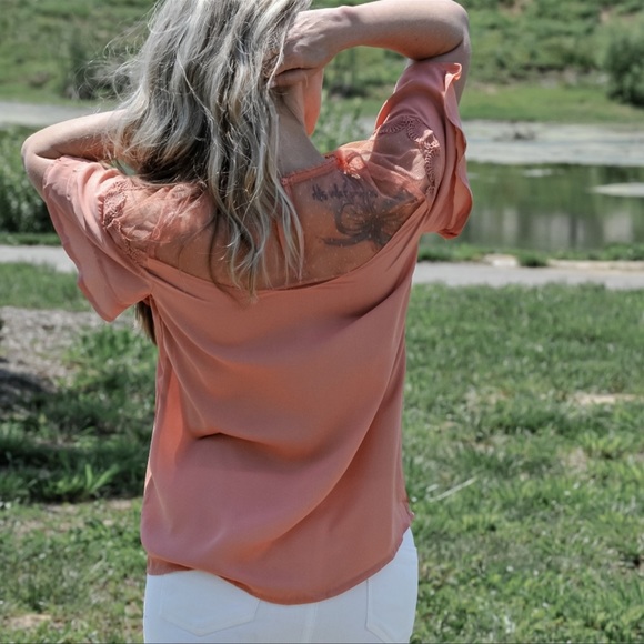 Lace Yoke Blouse - Picture 6 of 6